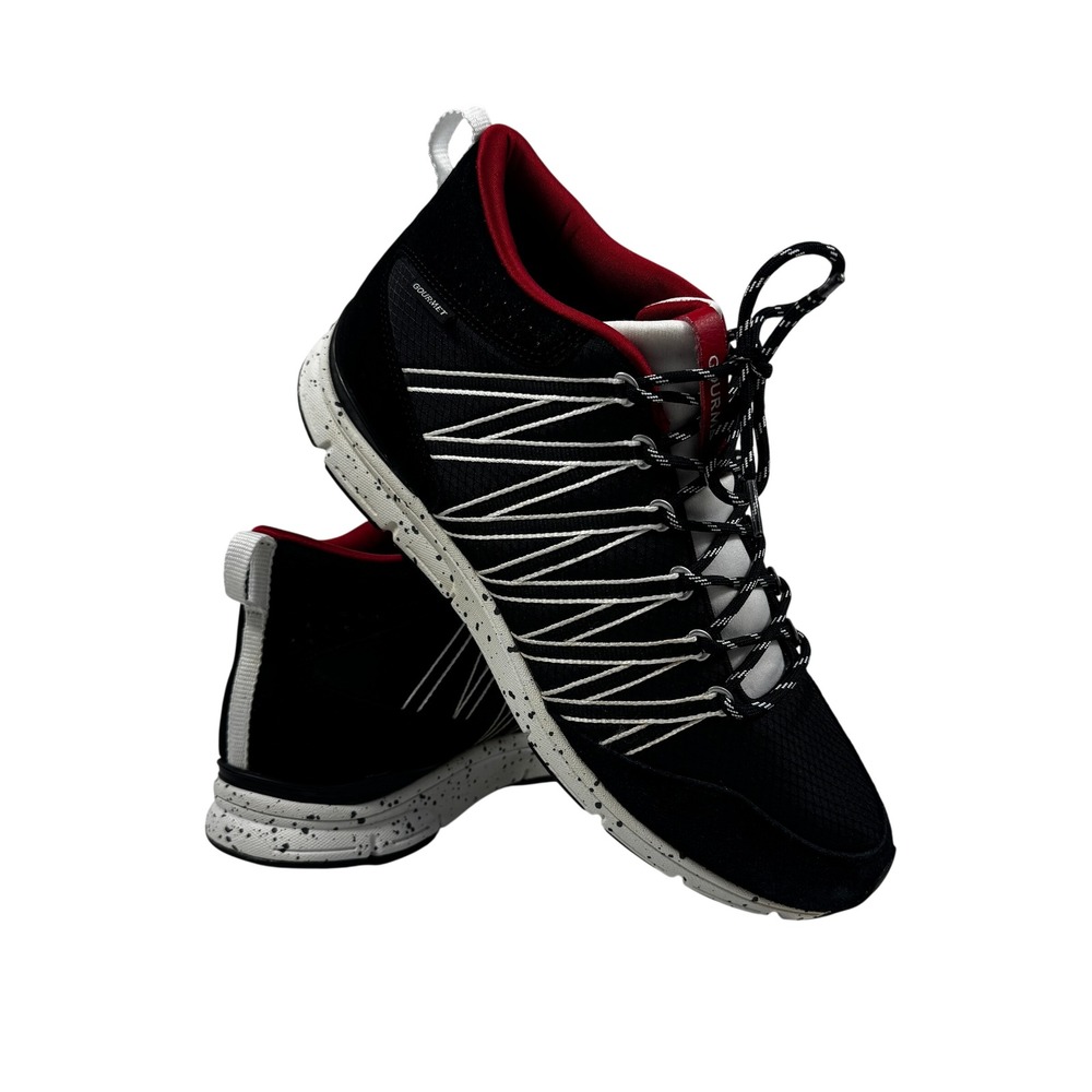 Gourmet‎ Corridore Mid Sneakers Black Red White Men's US 12 Athletic Shoes